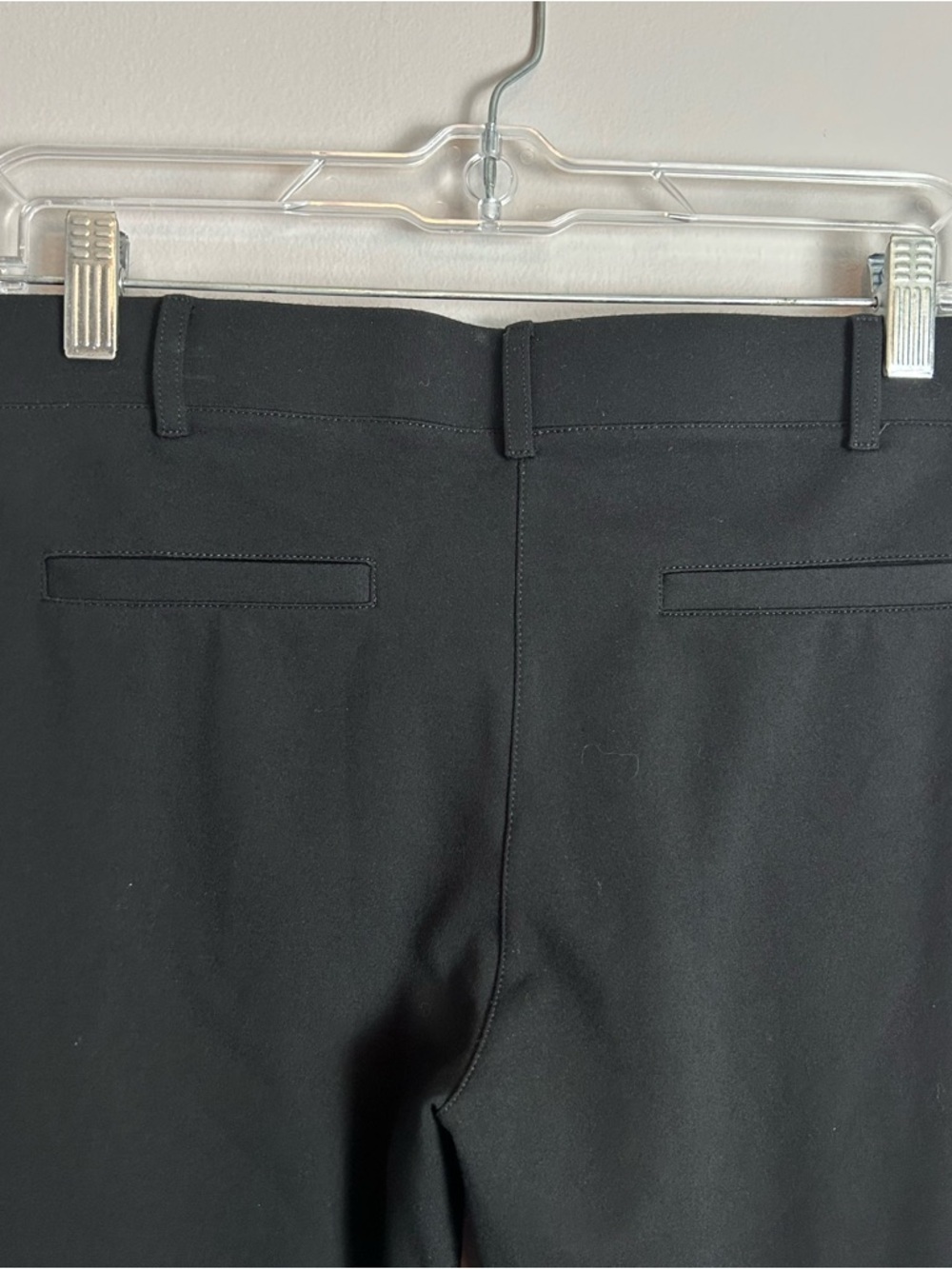 Betabrand Black Straight Leg Stretchy Business Pants Size Medium Long - Picture 7 of 8